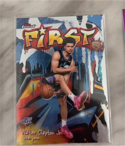 2025-26 Topps Finest #F-18 Walter Clayton Jr. First — front