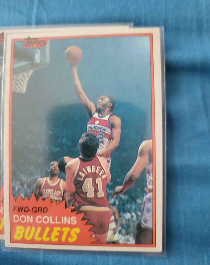 1981-82 Topps Basketball #95E Don Collins — front