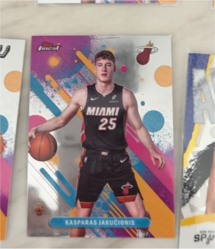 2026 Topps Finest #20 Kasparas Jakučionis — front