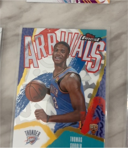 2025-26 Topps Finest #A-15 Thomas Sorber — front