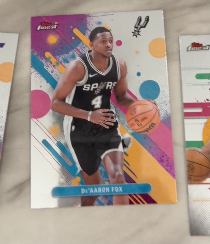 2026 Topps Finest #99 De'Aaron Fox — front