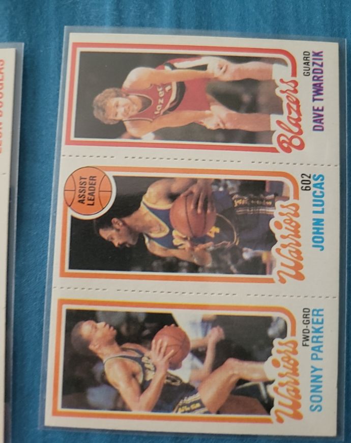 1980-81 Topps Basketball #202 Sonny Parker / John Lucas / Dave Twardzik — front
