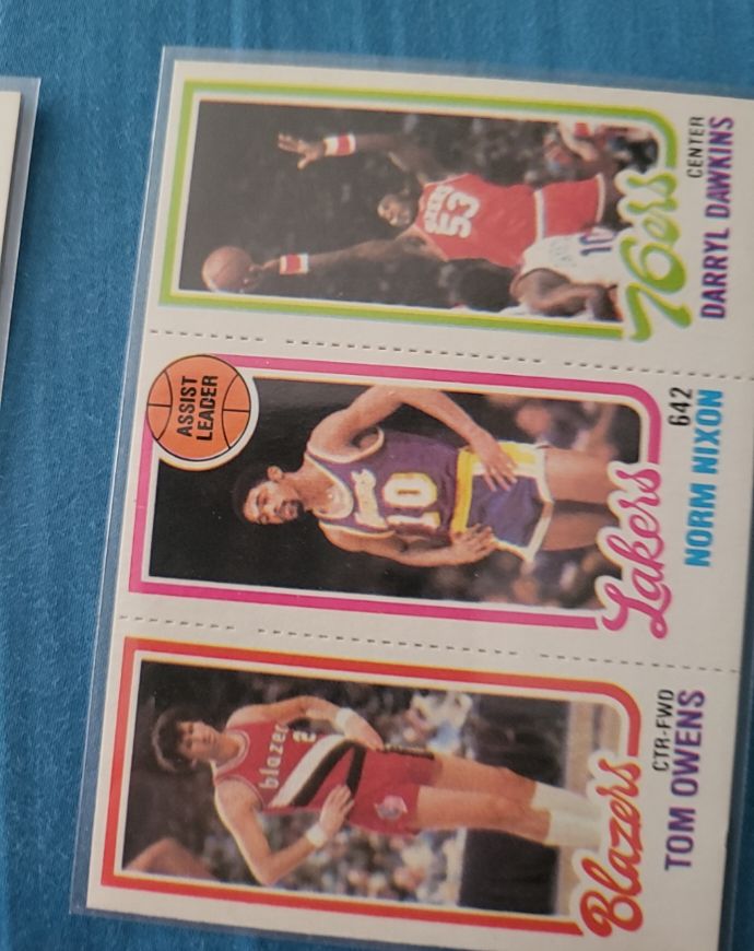 1980-81 Topps Basketball #134-159-180 Tom Owens / Norm Nixon / Darryl Dawkins — front