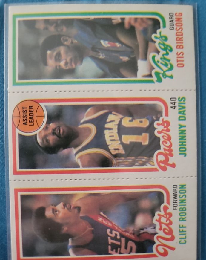 1980-81 Topps #114/125/161 Cliff Robinson / Johnny Davis / Otis Birdsong — front