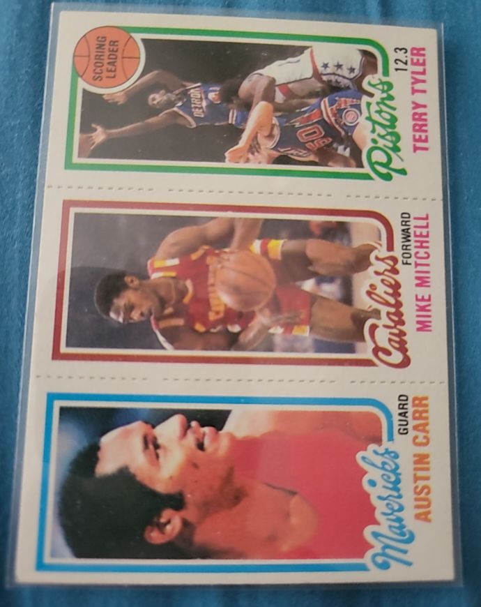 1980-81 Topps #81-56-132 Terry Tyler / Mike Mitchell / Austin Carr — front
