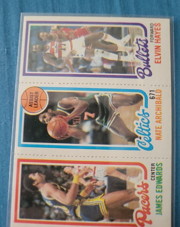 1980-81 Topps #248-32-118 Elvin Hayes / Nate Archibald / James Edwards — front