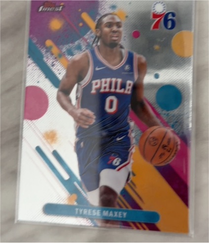2025-26 Topps Finest #29 Tyrese Maxey — front