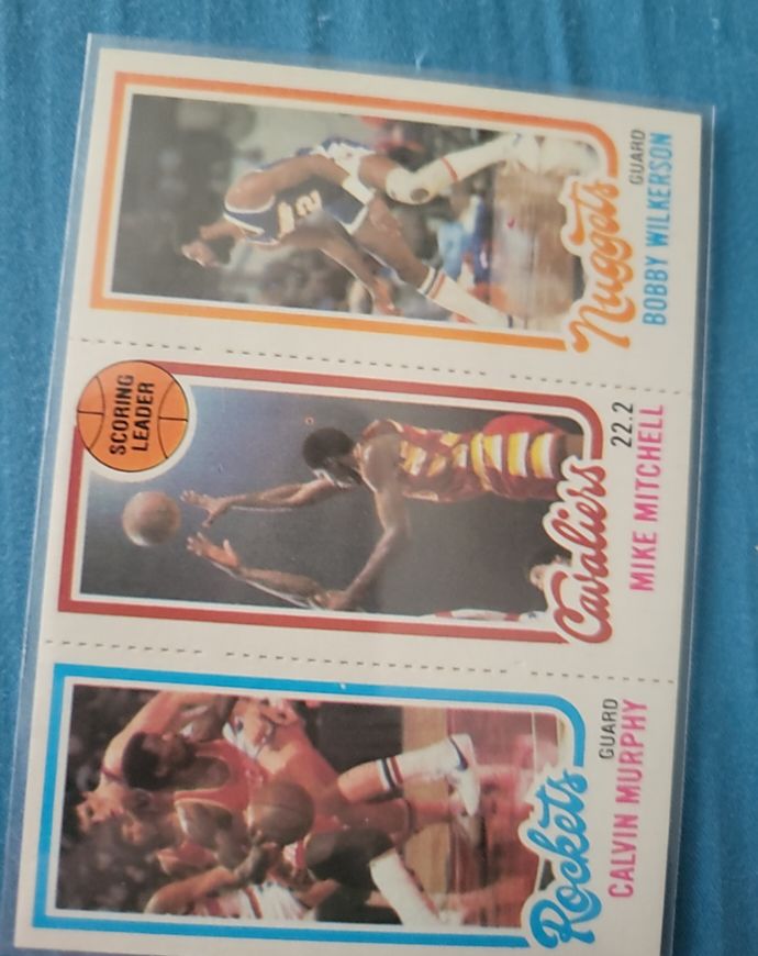 1980-81 Topps Basketball #118 Calvin Murphy / Mike Mitchell / Bobby Wilkerson — front