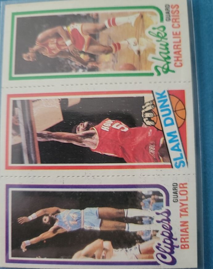 1980-81 Topps #22-221-256 Brian Taylor / Robert Reid / Charlie Criss — front