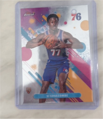 2025-26 Topps Finest #77 VJ Edgecombe Philadelphia 76ers — front