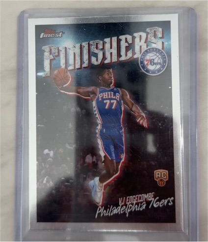 2025-26 Topps Finest Finishers #FI-10 VJ Edgecombe — front
