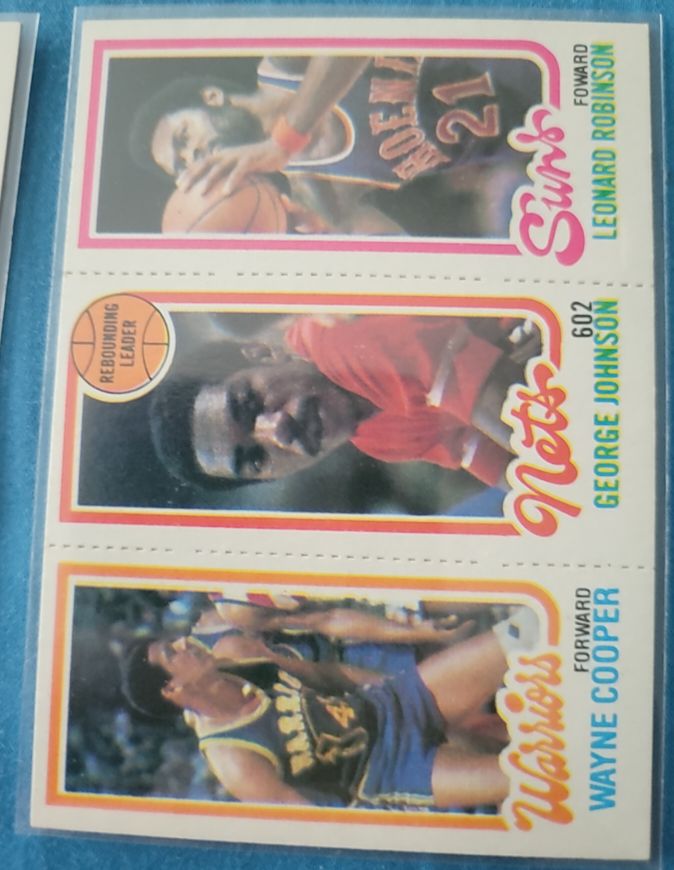 1980-81 Topps #95/154/193 Wayne Cooper / George Johnson / Leonard Robinson — front