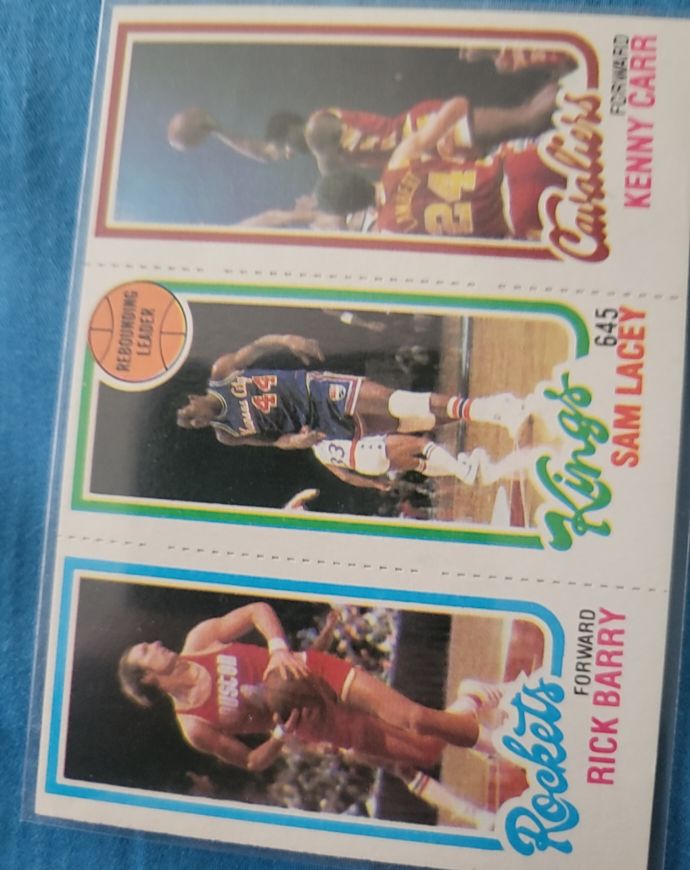 1980-81 Topps #54-123-105 Rick Barry / Sam Lacey / Kenny Carr — front