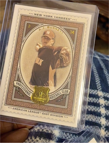 2009 SP Legendary Cuts #92 A.J. Burnett — front