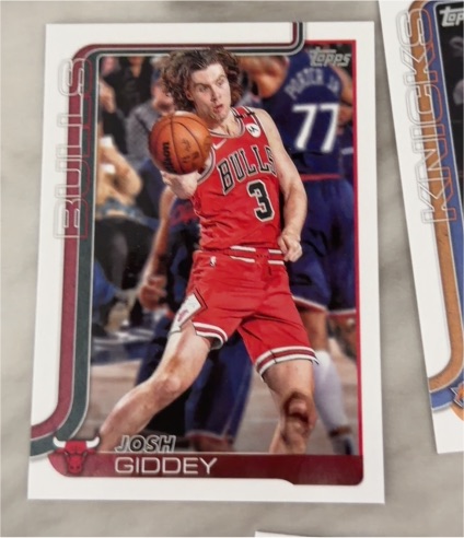 2025-26 Topps #35 Josh Giddey — front