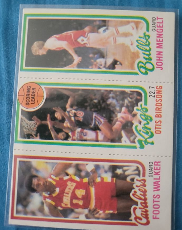 1980-81 Topps Basketball B50a Foots Walker Otis Birdsong John Mengelt — front