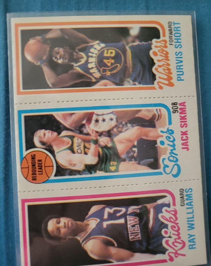 1980-81 Topps Basketball #100-225-173 Purvis Short / Jack Sikma / Ray Williams — front