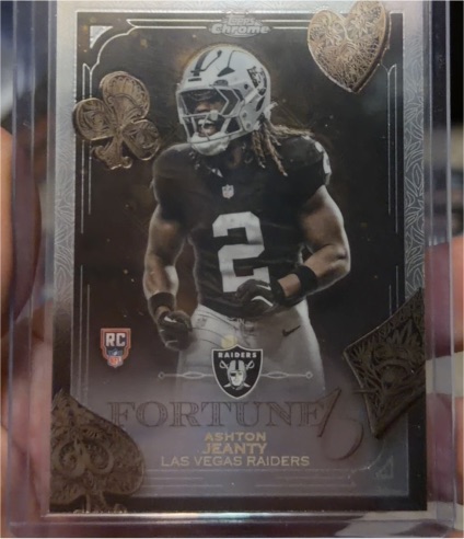 2025 Topps Chrome Fortune 15 #F15-24 Ashton Jeanty — front