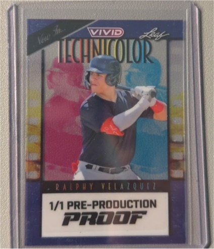 2023 Leaf Vivid Technicolor Ralphy Velazquez 1/1 Pre-Production Proof — front