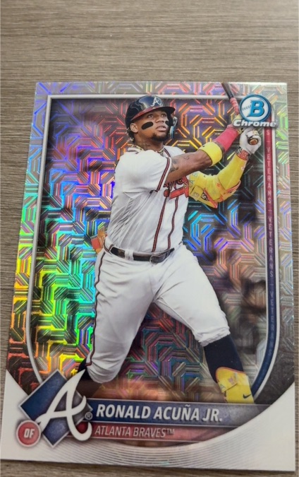2025 Bowman Chrome #13 Ronald Acuña Jr. — front