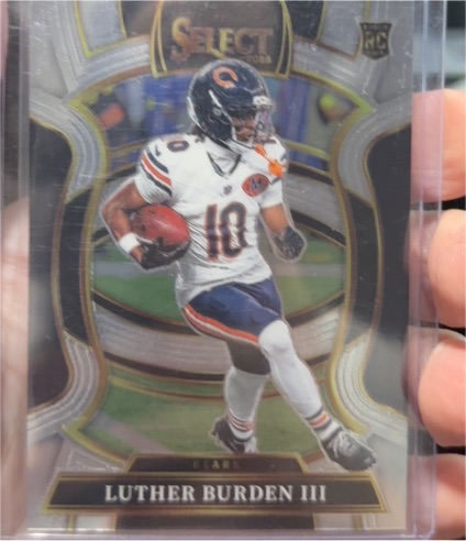 2025 Panini Select #72 Luther Burden III Rookie Concourse Chicago Bears — front
