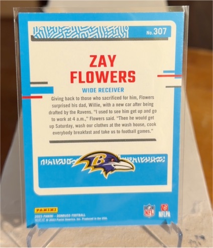 2023 Panini Donruss #307 Zay Flowers — front