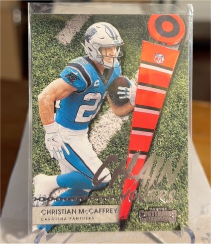 2021 Panini Contenders #CM-CMC Christian McCaffrey Chain Movers — front