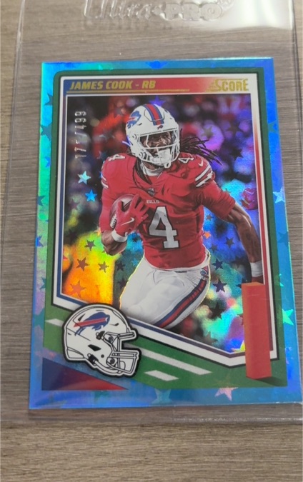 2025 Panini Score #124 James Cook — front