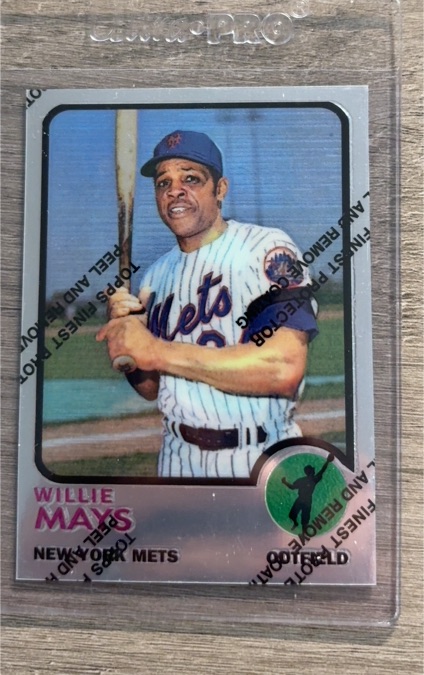 1996 Topps Finest #27 Willie Mays — front