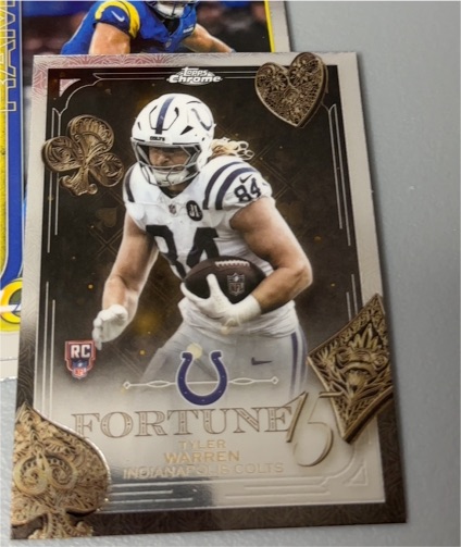 2025 Topps Chrome Fortune 15 #F15-30 Tyler Warren — front