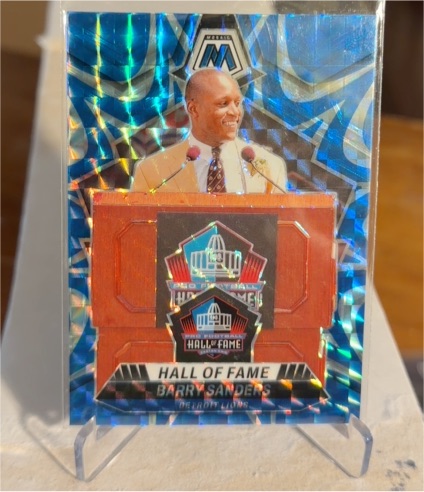 2024 Panini Mosaic #291 Barry Sanders Hall of Fame — front