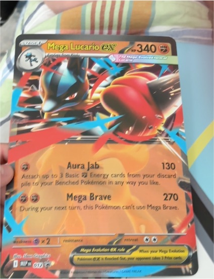 2026 Pokémon Mega Lucario ex #077/132 Me01: Mega Evolution — front