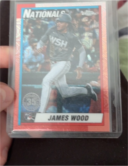 2025 Topps Series 1 - 1990 Topps Chrome Silver Pack #T90C-55 James Wood — front