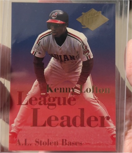 1994 Fleer Ultra #3 Kenny Lofton League Leaders — front