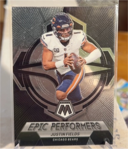 2023 Panini Mosaic Epic Performers #EP-JF Justin Fields — front