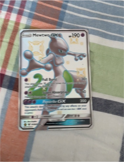 2017 Pokémon Sun & Moon Shining Legends #72 Mewtwo GX — front