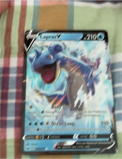 2020 Pokémon Sword & Shield #049 Lapras V — front