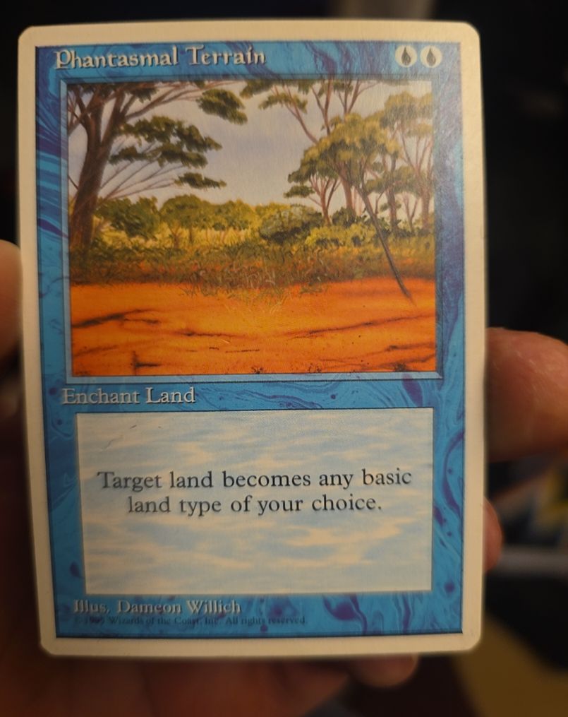 1995 Magic: The Gathering #89 Phantasmal Terrain — front