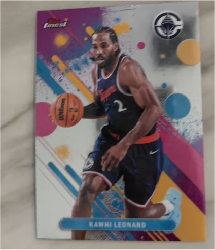 2025-26 Topps Finest #77 Kawhi Leonard — front