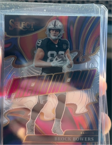 2025 Panini Select #17 Brock Bowers Phenomenon — front