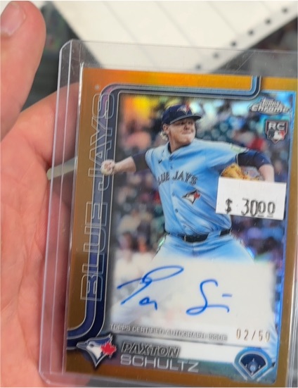 2025 Topps Chrome Update #AC-PS Paxton Schultz — front