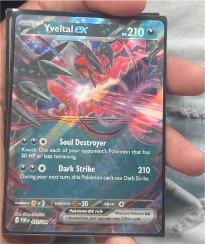 2014 Pokémon XY Phantom Forces #053 Yveltal EX — front