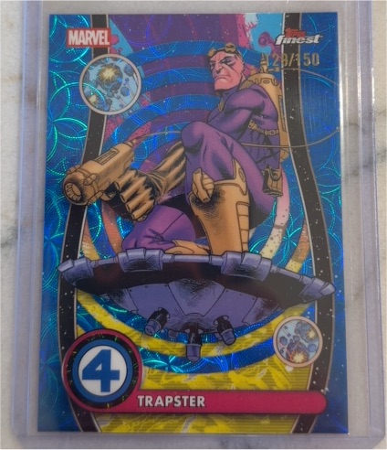 2026 Topps Finest Marvel Blacklight Parallel #BL-091 Trapster — front