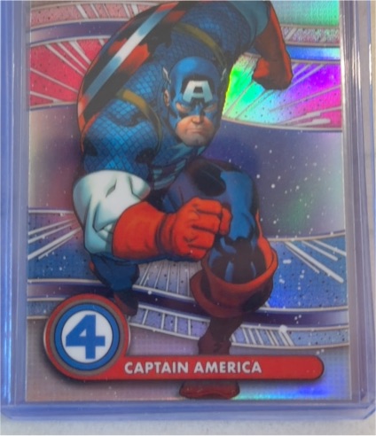 2026 Topps Finest Fantastic Four #056 Captain America — front