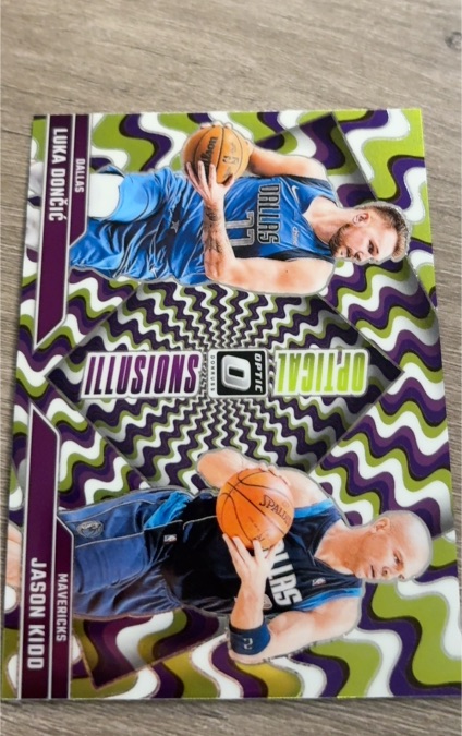 2024-25 Donruss Optic Optical Illusions #1 Luka Doncic Jason Kidd — front