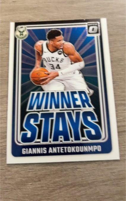 2024-25 Panini Donruss Optic #4 Giannis Antetokounmpo Winner Stays — front