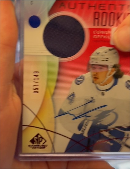 2024-25 Upper Deck SP Game Used Authentic Rookies #256 Conor Geekie — front