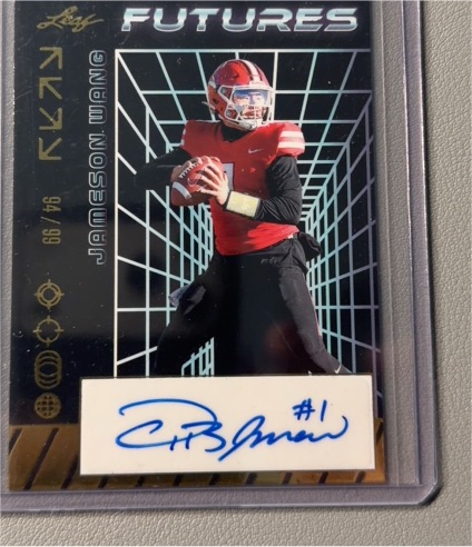 2024 Leaf Futures #96 Jameson Wang — front