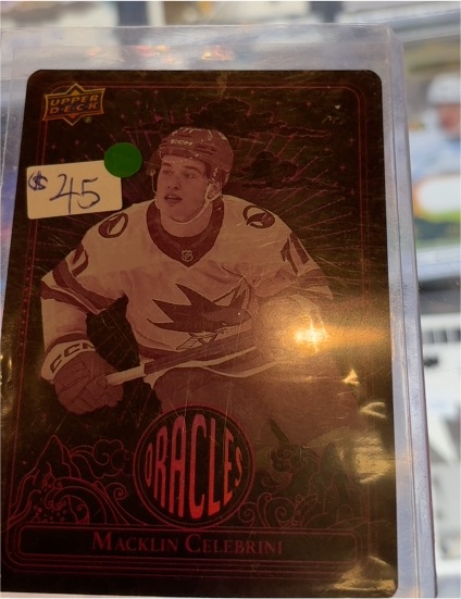2024-25 Upper Deck Extended Series Oracles #O-29 Macklin Celebrini — front