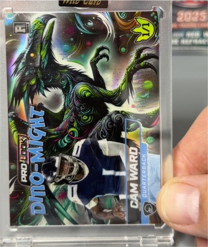 2025 Wild Card Pro-Look Dino-Might #DMPTRX1-CW Cam Ward — front